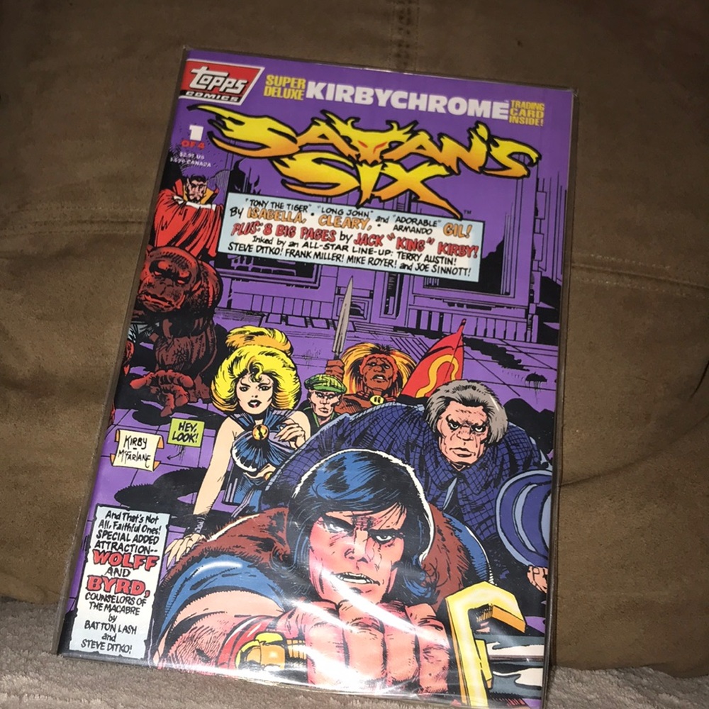 1993 Topps comics super deluxe kirbychrome Satans six 1